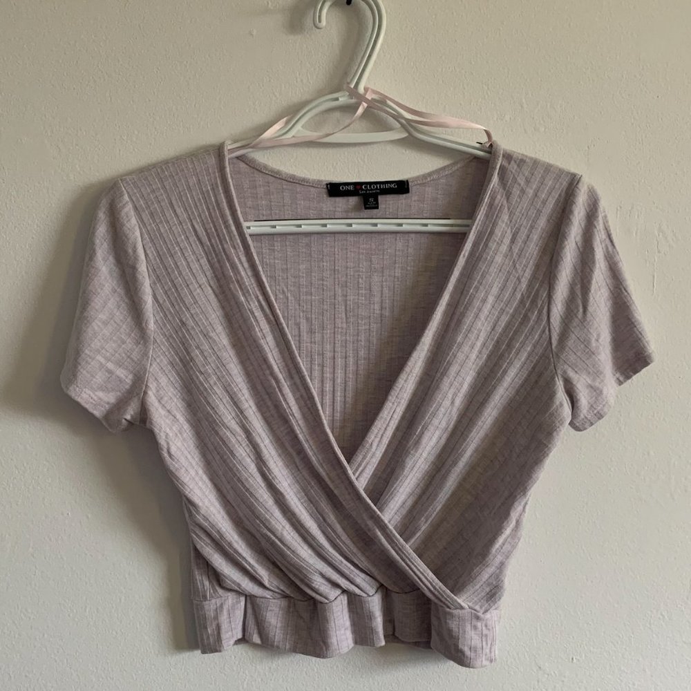 Simple Cross Crop Top - One ❤️Clothing